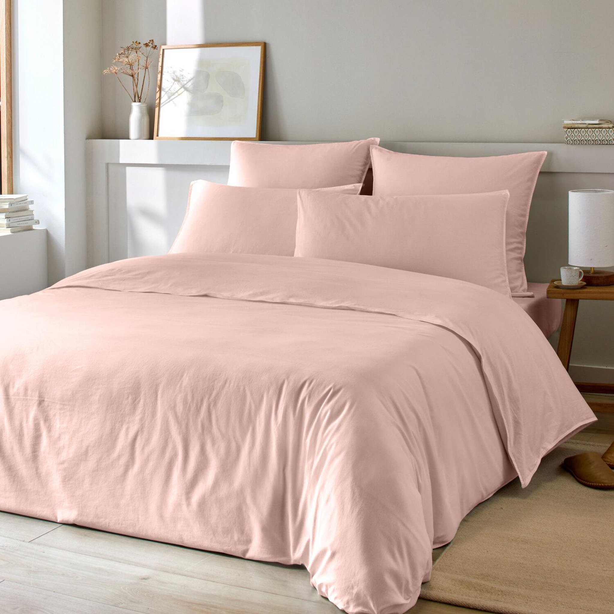 Voir la diapositive 1 : Home collection Parure housse de couette coton-bambou