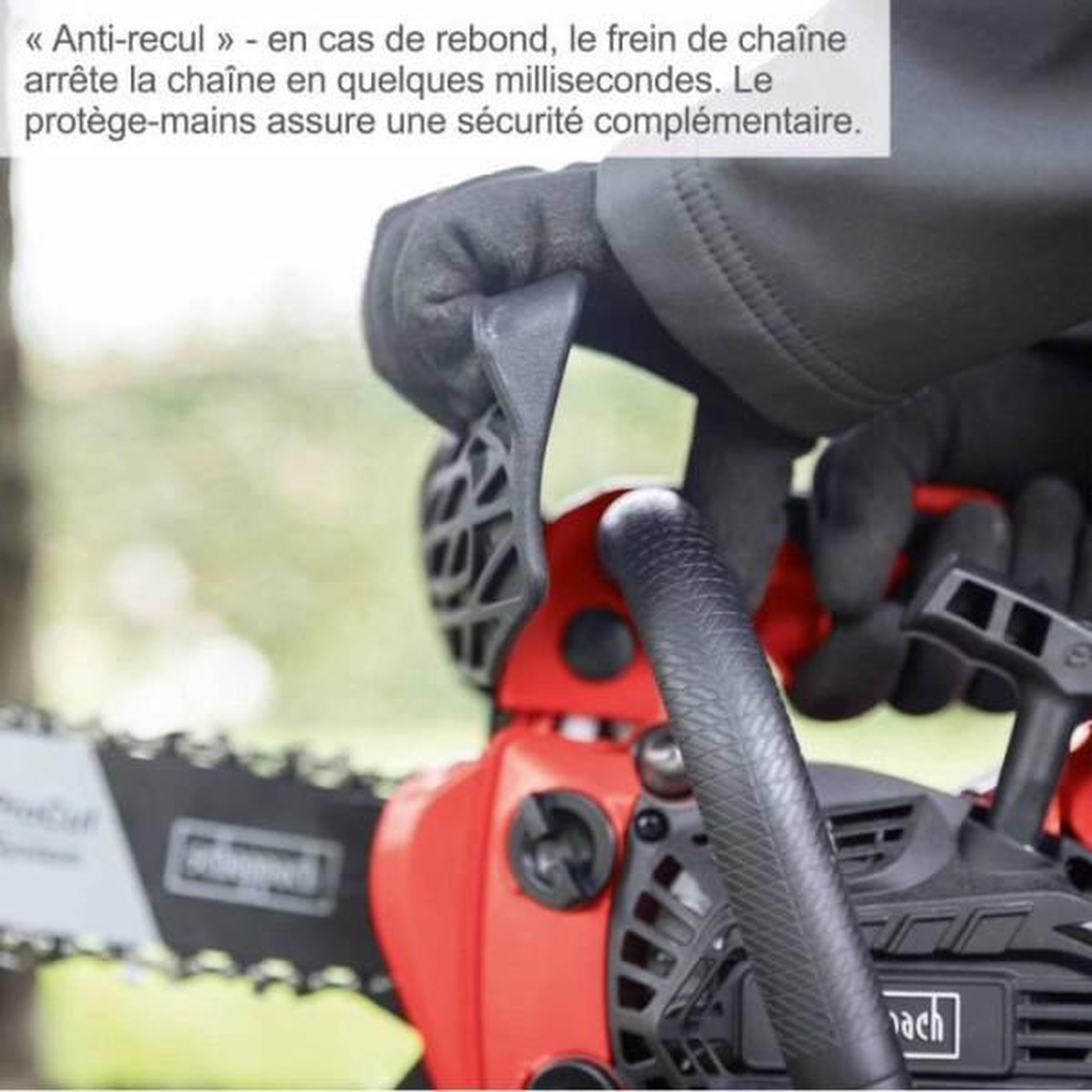 Voir la diapositive 2 : SCHEPPACH Elagueuse thermique pcs26 - 25 cm - 25 cc - scheppach