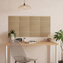 Voir la diapositive 4 : ATMOSPHERA Lot de 2 Panneaux Acoustiques Adhésifs Effet Bois  Ribo  30x30cm Marron