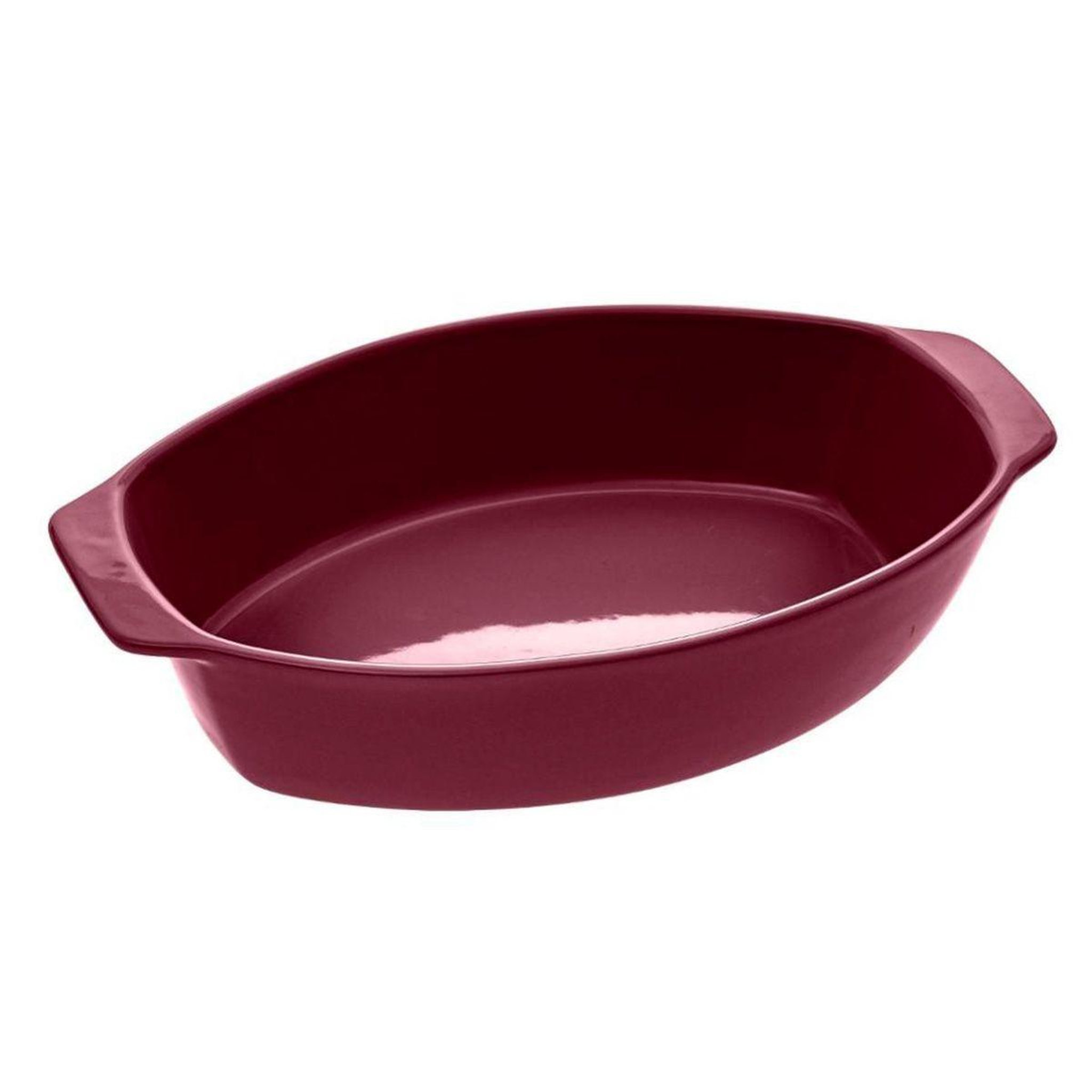 FIVE Plat à four en céramique  ovale  35cm rouge
