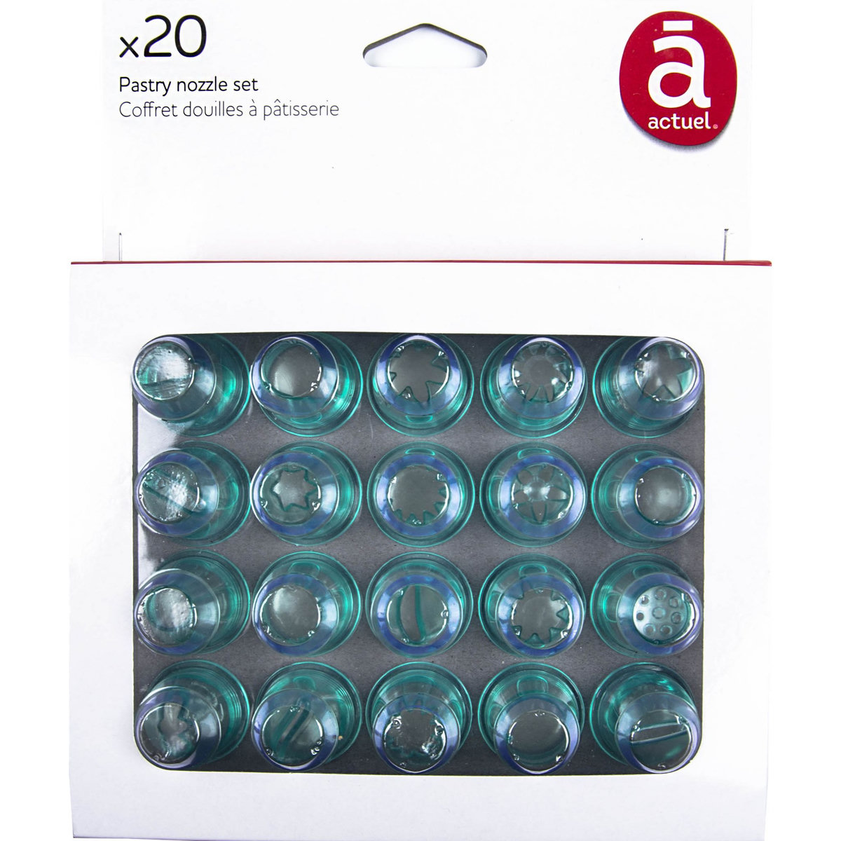 ACTUEL Coffret douilles à pâtisserie plastique x 20