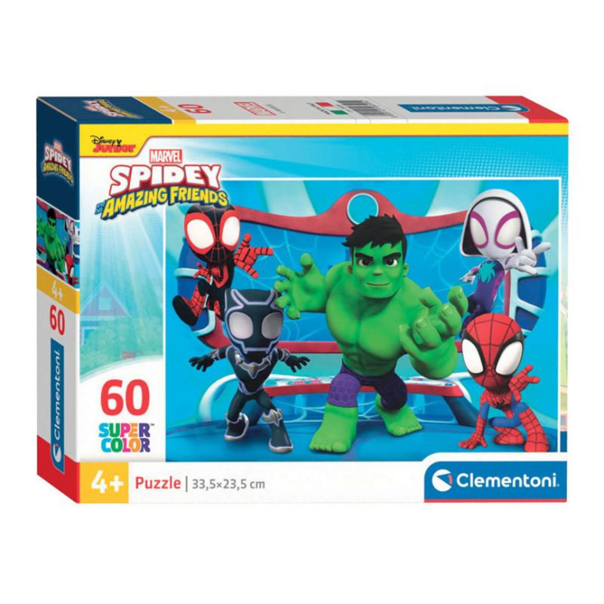 CLEMENTONI Clementoni Jigsaw Puzzle Super Color Marvel Spidey, 60 pcs ...