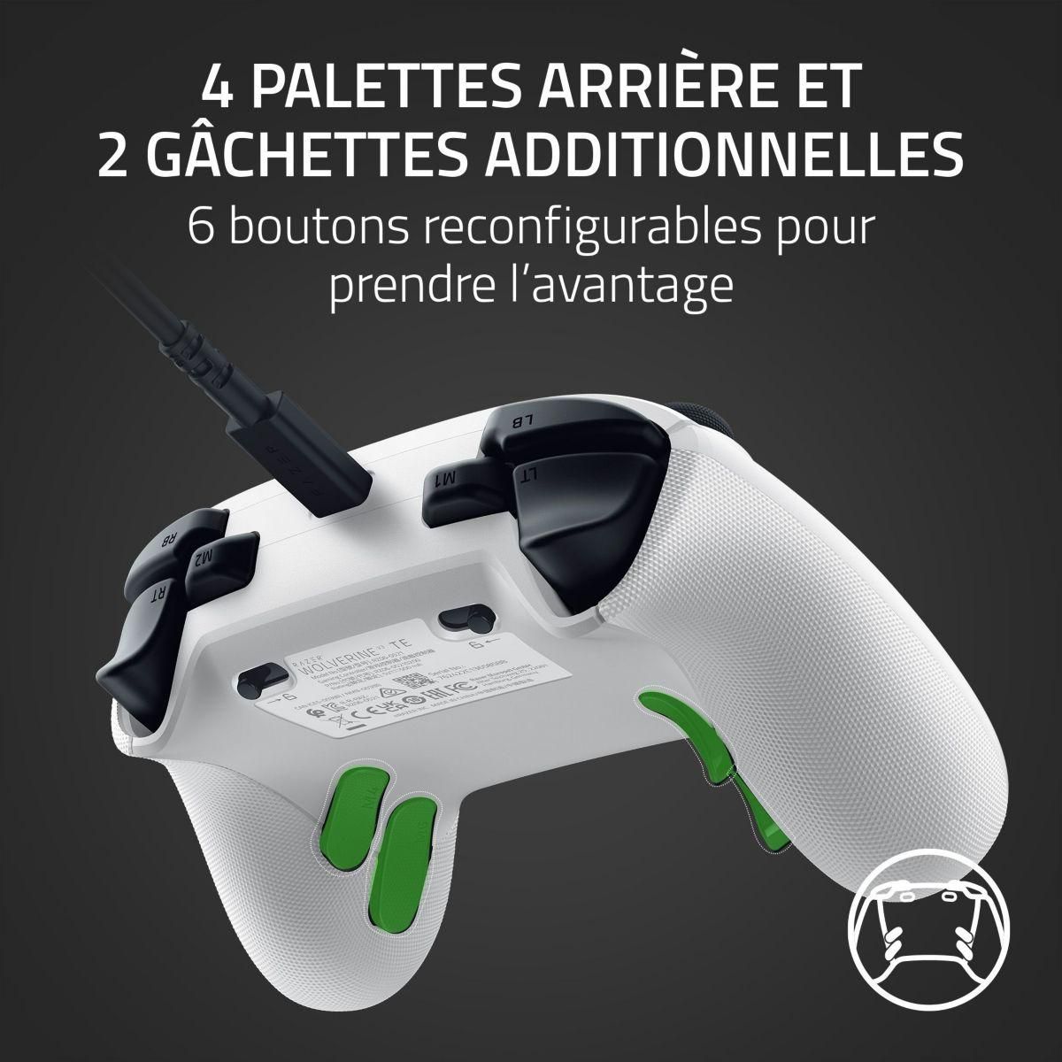 Razer Manette Wolverine V3 Tournament Edition Blanc