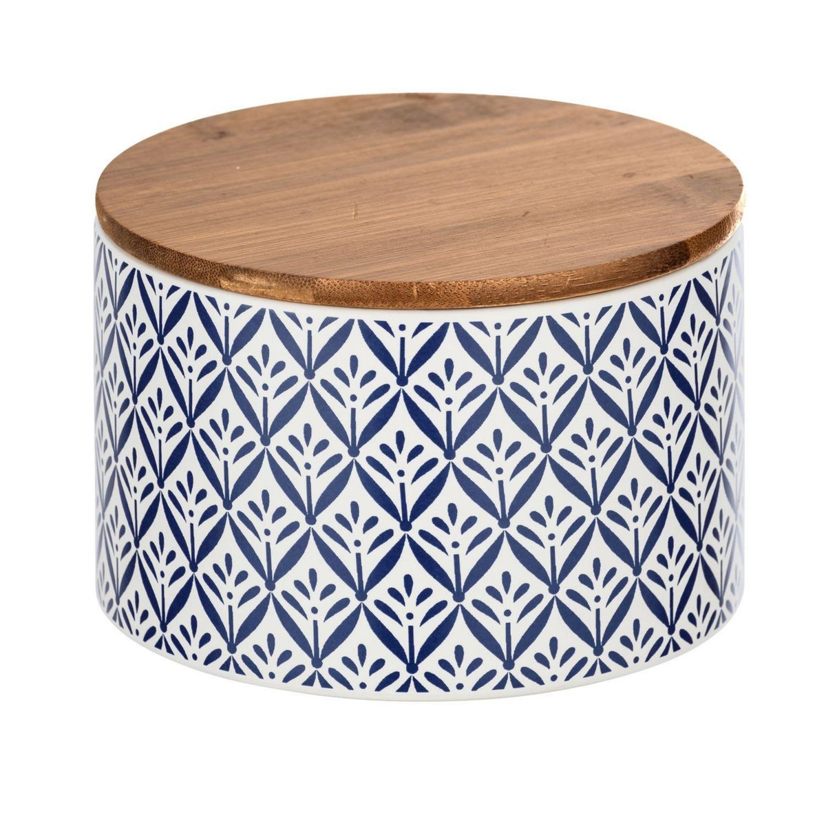 Wenko Boîte de conservation aliment Bord de mer Lorca - 0,75 L - Bleu et blanc