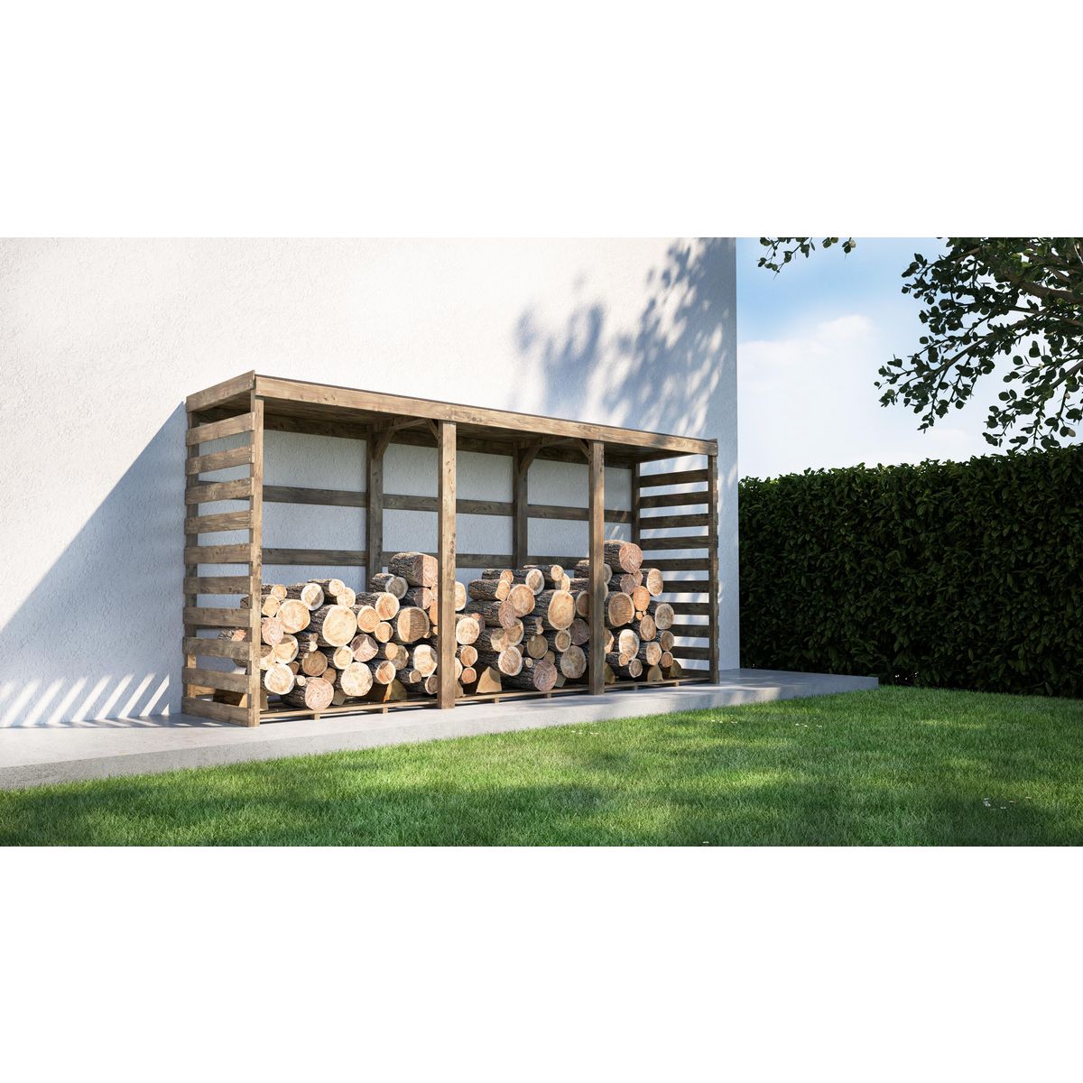 Forest Style Bûcher - Bois traité autoclave - 5,08m3 - COLOMBUS XXL