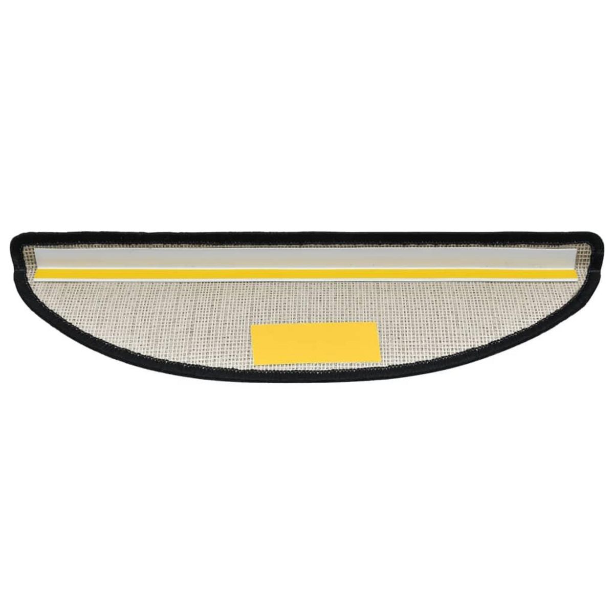 VIDAXL Tapis d'escalier 10 pcs 56x17x3 cm Anthracite