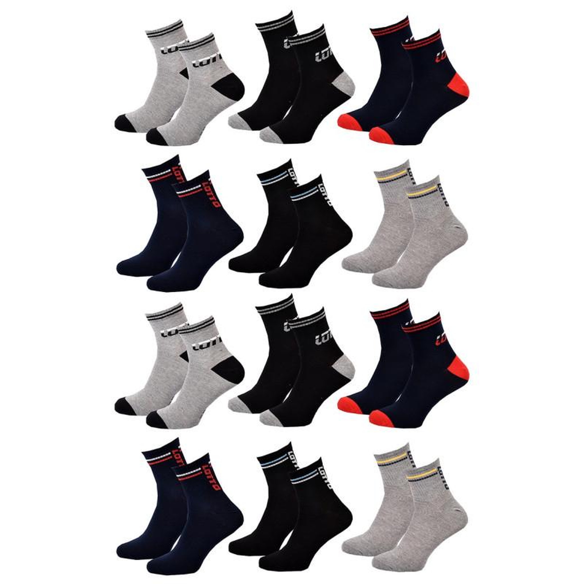 Voir la diapositive 1 : LOTTO Chaussettes Homme LOTTO