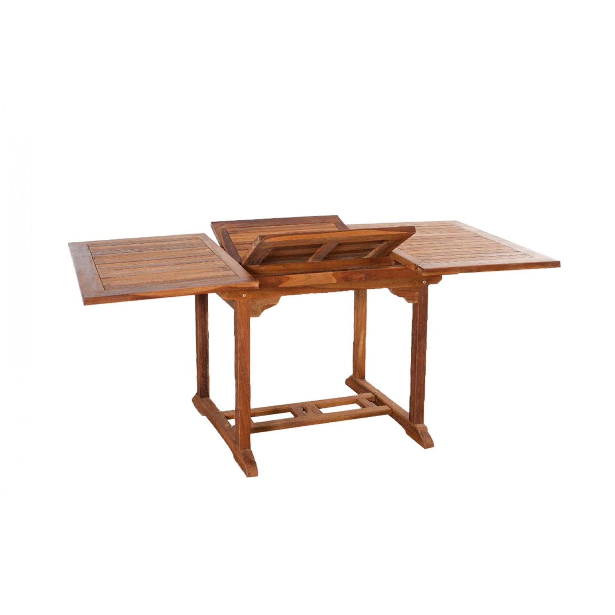 Voir la diapositive 3 : CONCEPT USINE Table rectangulaire 4 chaises et 2 fauteuils en teck huilé LUBOK