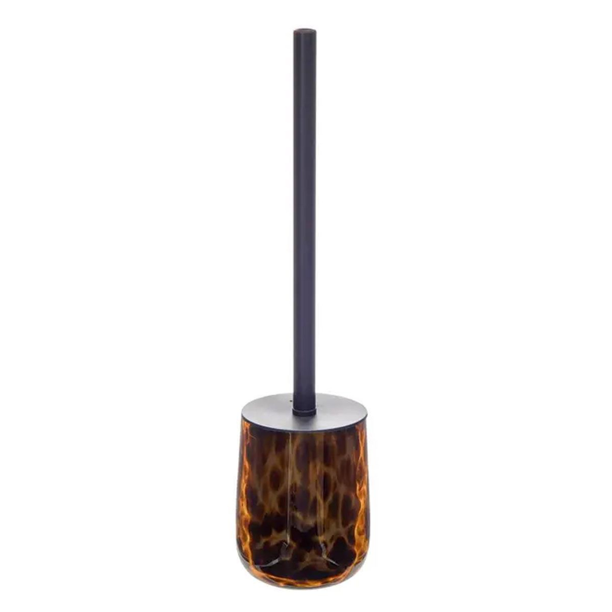FIVE Brosse wc en verre  dotty  39cm marron