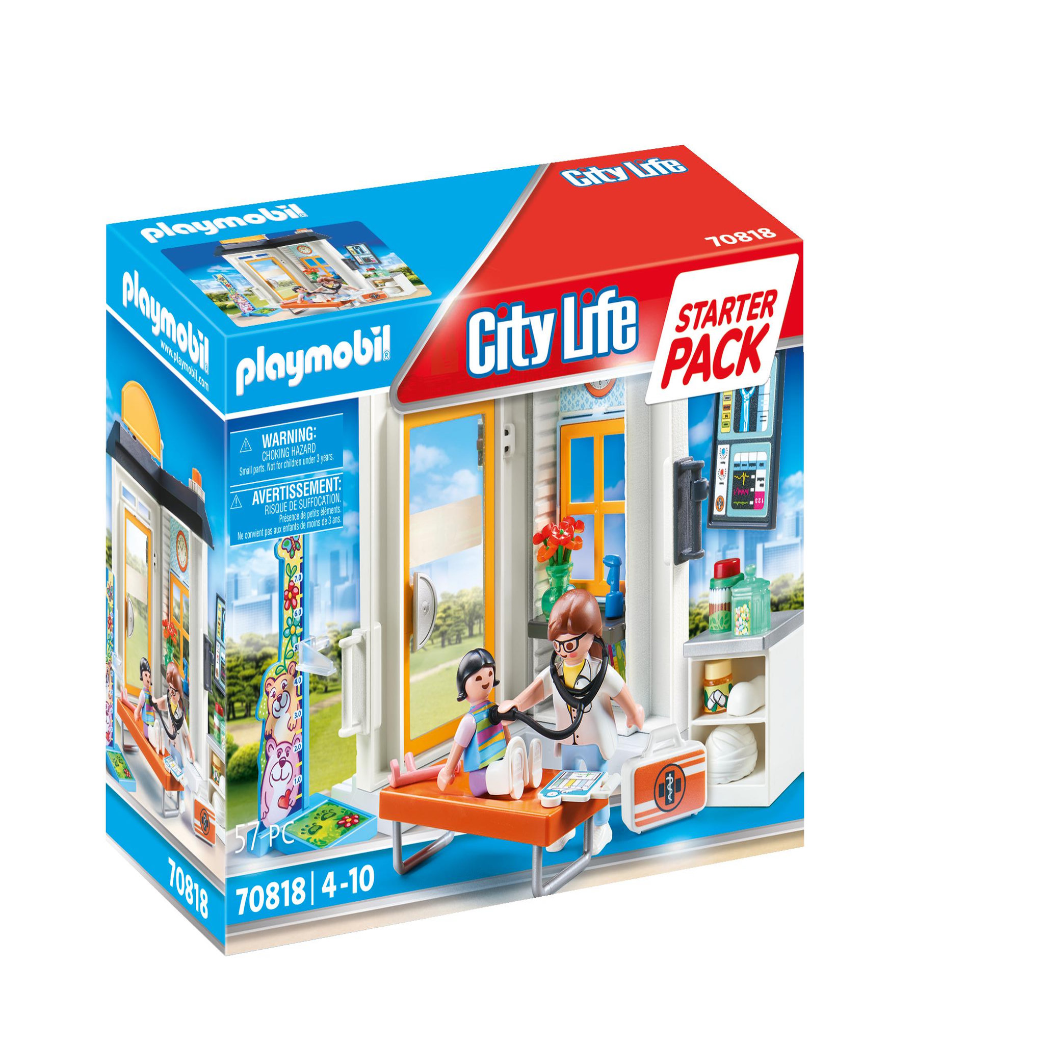 Voir la diapositive 1 : PLAYMOBIL 70818 - City Life Cabinet de pédiatre