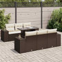 Voir la diapositive 1 : VIDAXL Salon de jardin avec coussins 7 pcs marron resine tressee