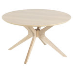 TOILINUX Table basse ronde Dune en MDF. Coloris disponibles : Beige, Noir