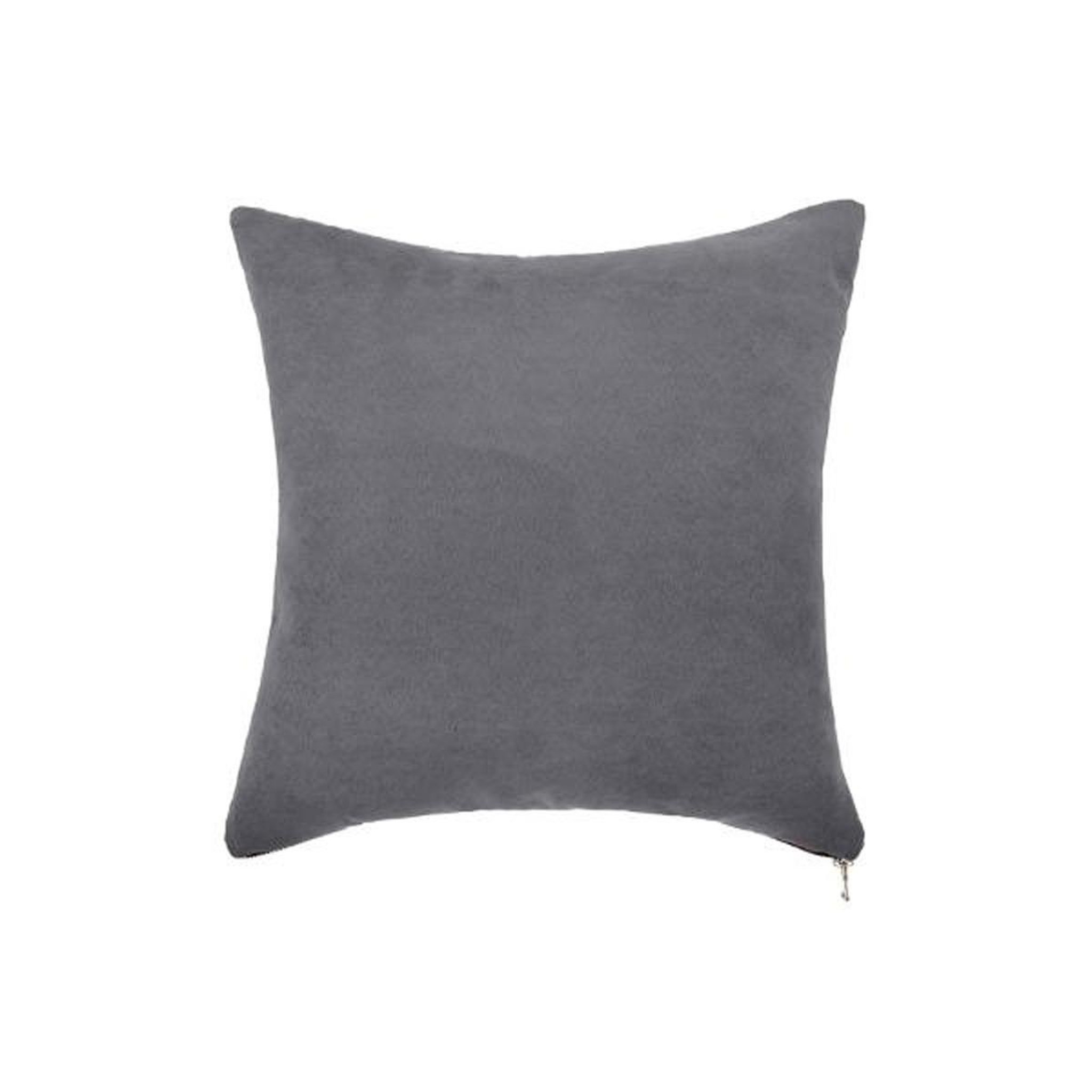 Voir la diapositive 2 : ATMOSPHERA Coussin Déco Carré  Zipper  40x40cm Gris