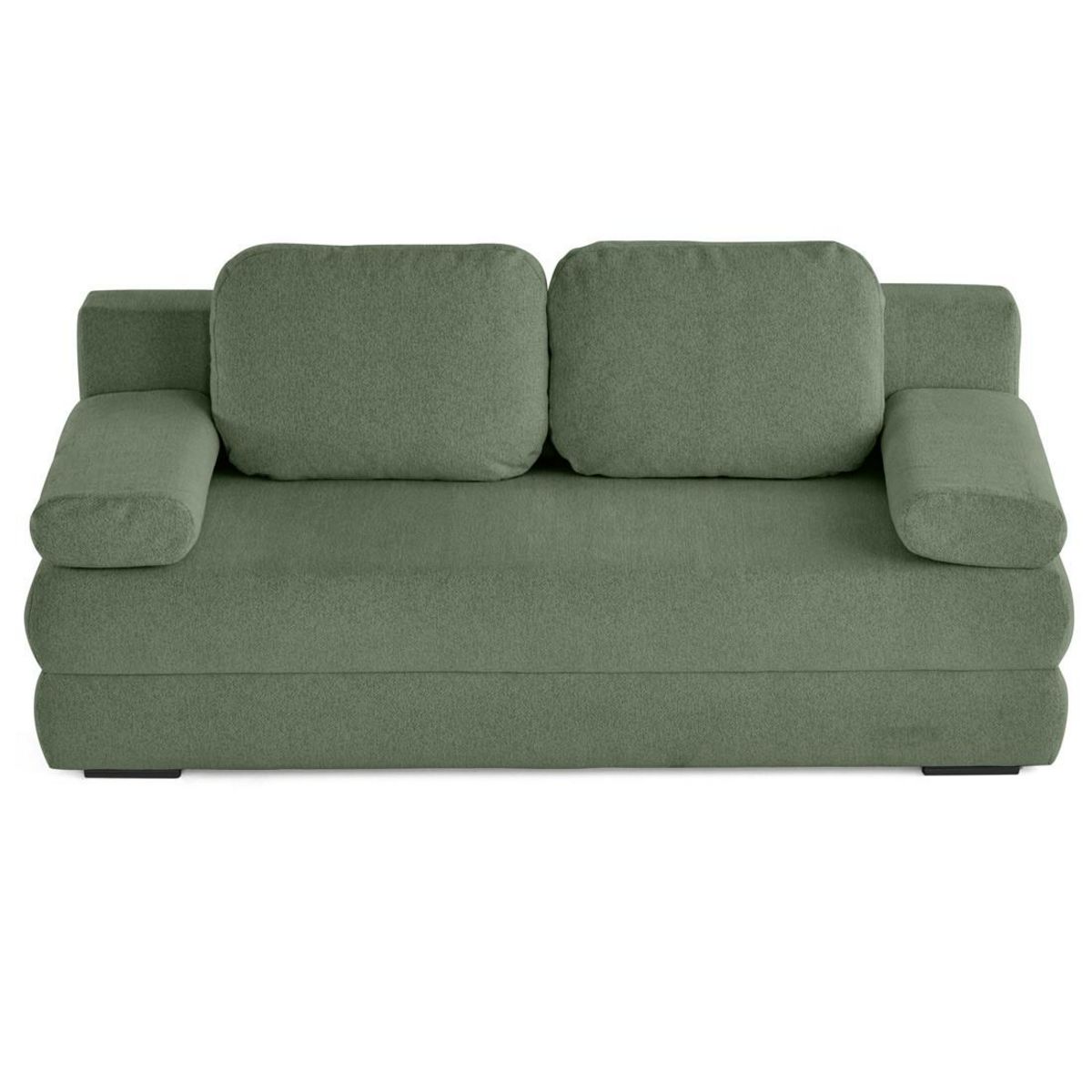 BEST MOBILIER Nora - canapé 3 places convertible avec coffre en tissu texturé