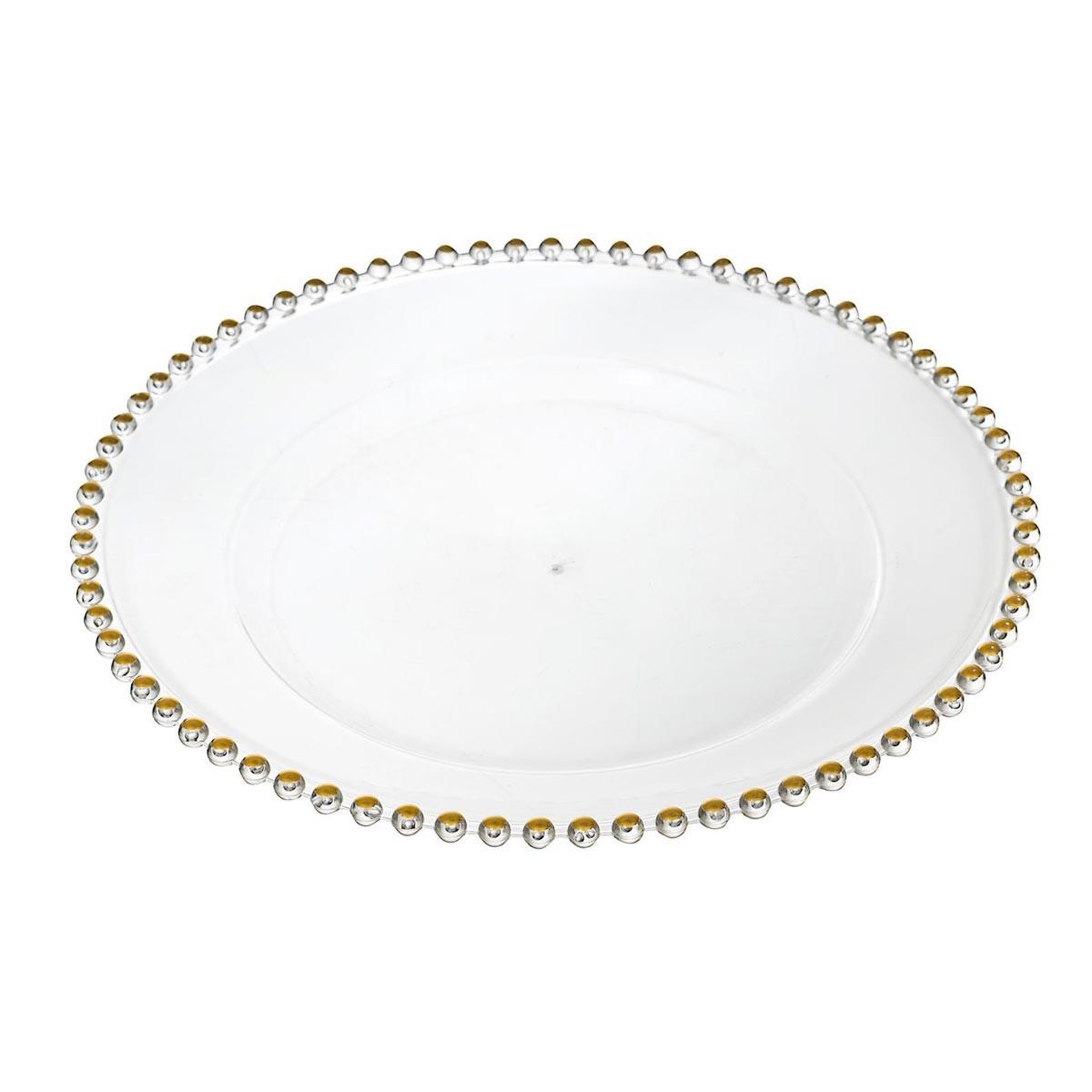 The Home Deco Factory Plat de présentation  sabah  31cm transparent