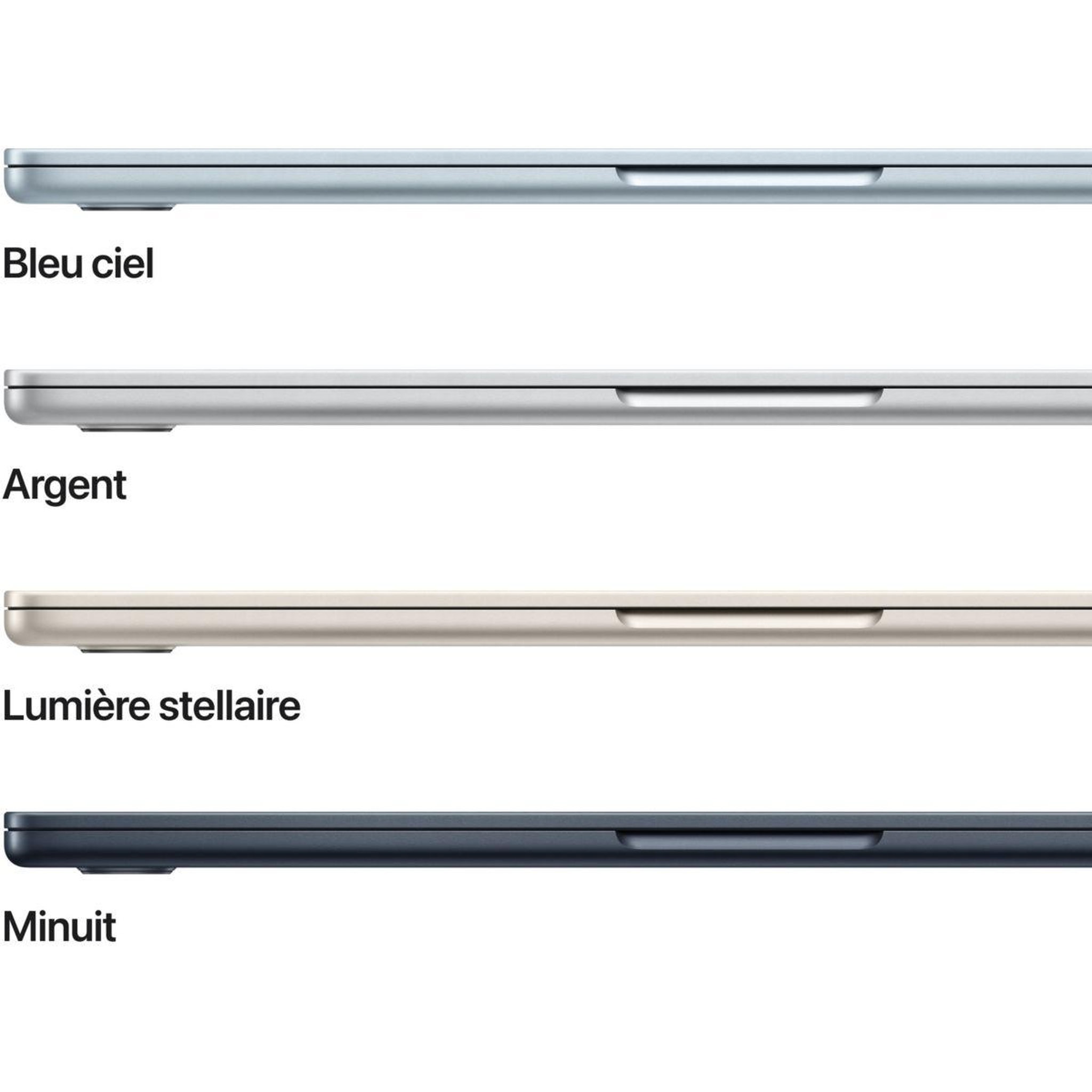 Voir la diapositive 3 : APPLE Ordinateur apple air 13  puce m5 cpu 10 / gpu 10 coeurs mémoire ram 16go stockage 1to ssd argent