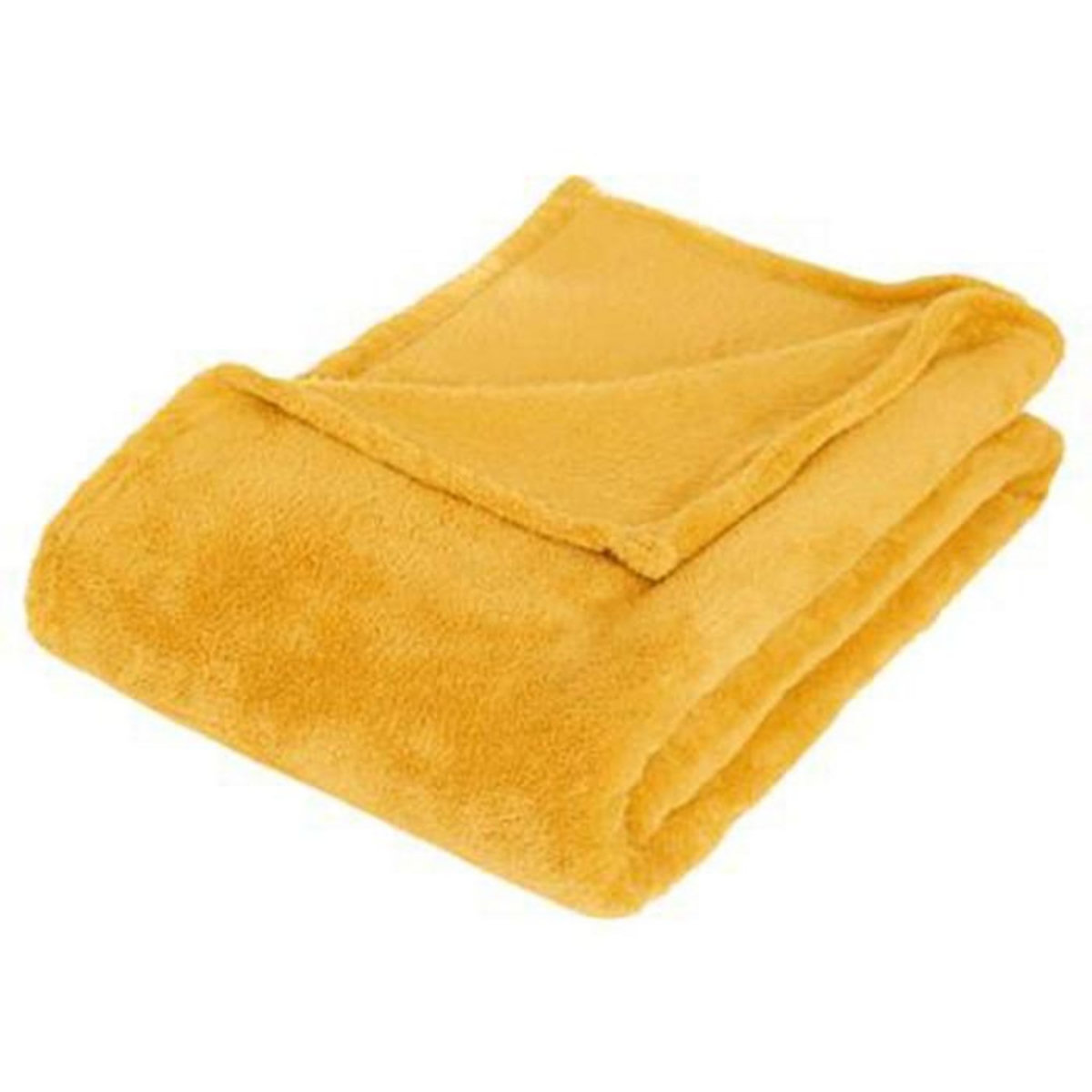 ATMOSPHERA Plaid Polaire  Microfibre  125x150cm Ocre