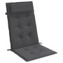 Voir la diapositive 5 : VIDAXL Coussins de chaise a dossier haut lot de 6 anthracite