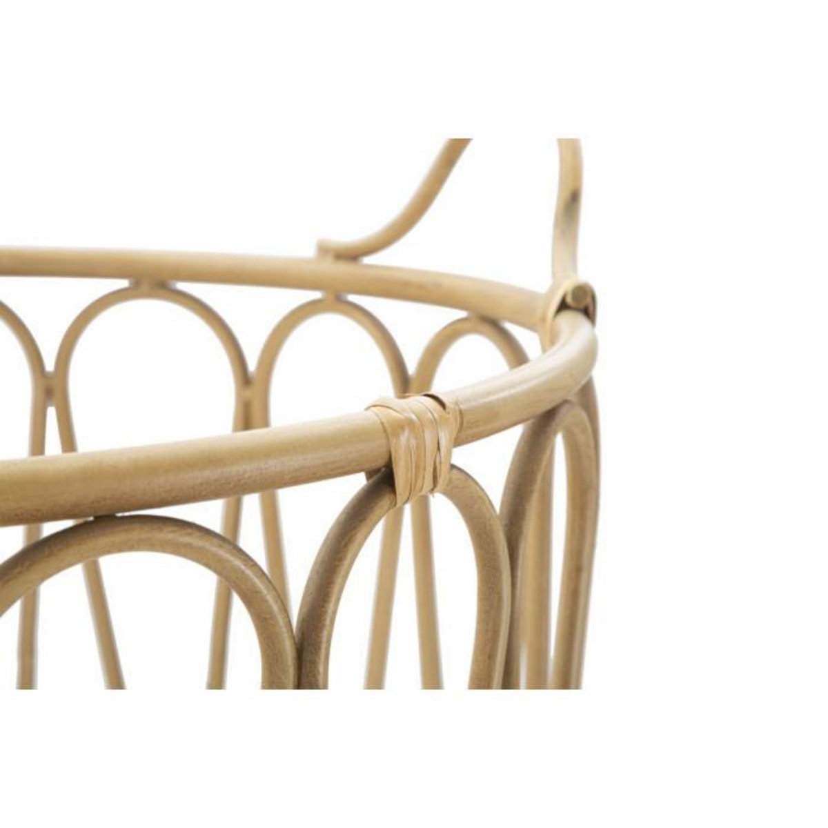 Paris Prix Panier de Rangement en Métal  Panama  49cm Naturel