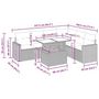 Voir la diapositive 6 : VIDAXL Salon de jardin avec coussins 7 pcs gris resine tressee