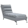 Voir la diapositive 2 : VIDAXL Chaise longue avec coussins gris clair tissu