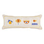 Voir la diapositive 1 : ATMOSPHERA Coussin Déco Brodé  Libertad  30x80cm Blanc