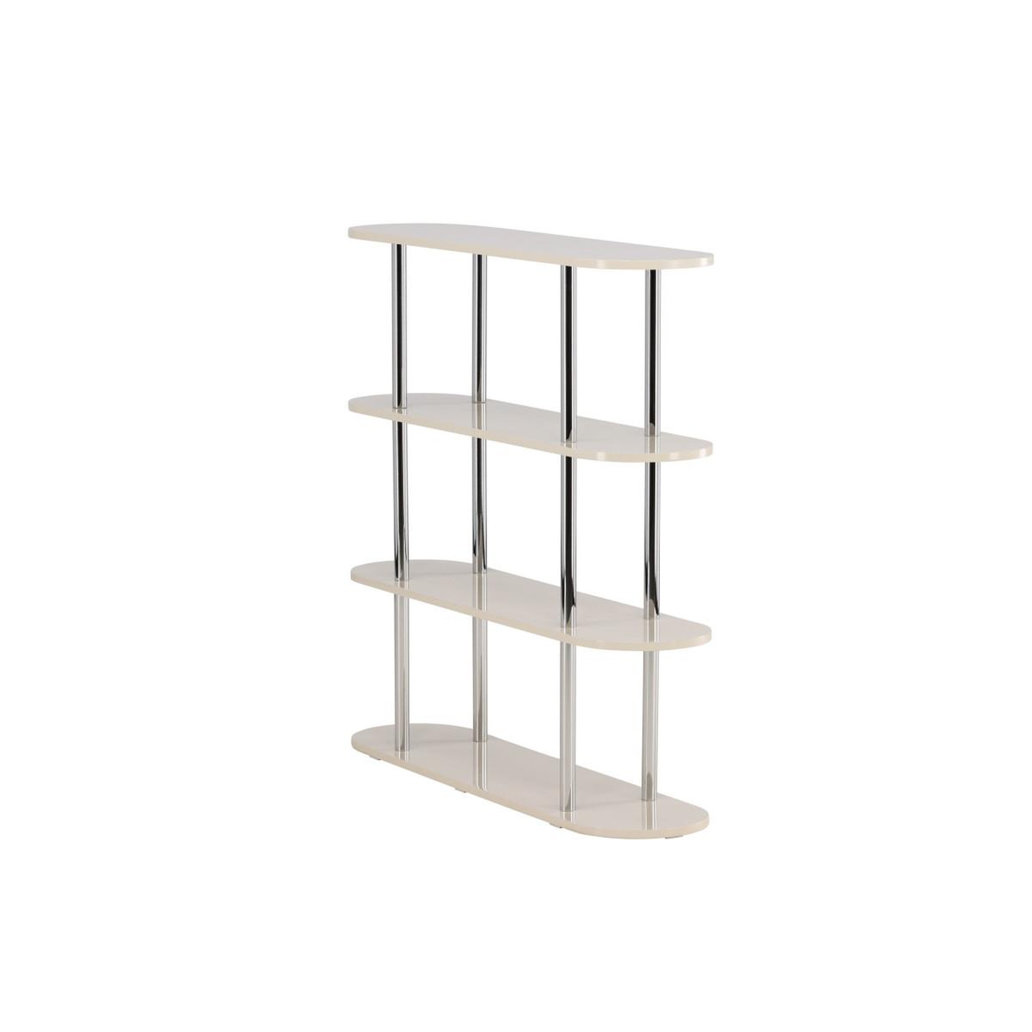 Voir la diapositive 3 : Paris Prix Étagère design 4 niveaux  zino  120cm blanc
