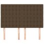 Voir la diapositive 3 : VIDAXL Tetes de lit 4 pcs Marron fonce 72x5x78/88 cm Tissu