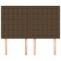 Voir la diapositive 3 : VIDAXL Tetes de lit 4 pcs Marron fonce 72x5x78/88 cm Tissu