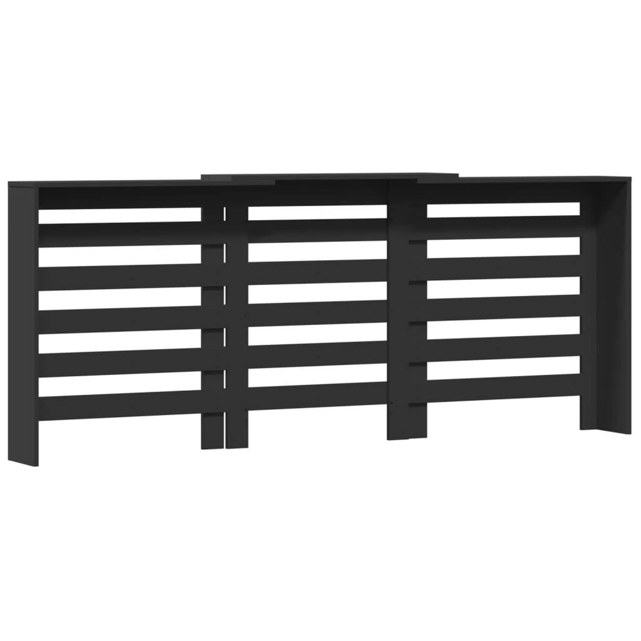 Voir la diapositive 5 : VIDAXL Cache-radiateur noir 205x21,5x83,5 cm bois d'ingenierie