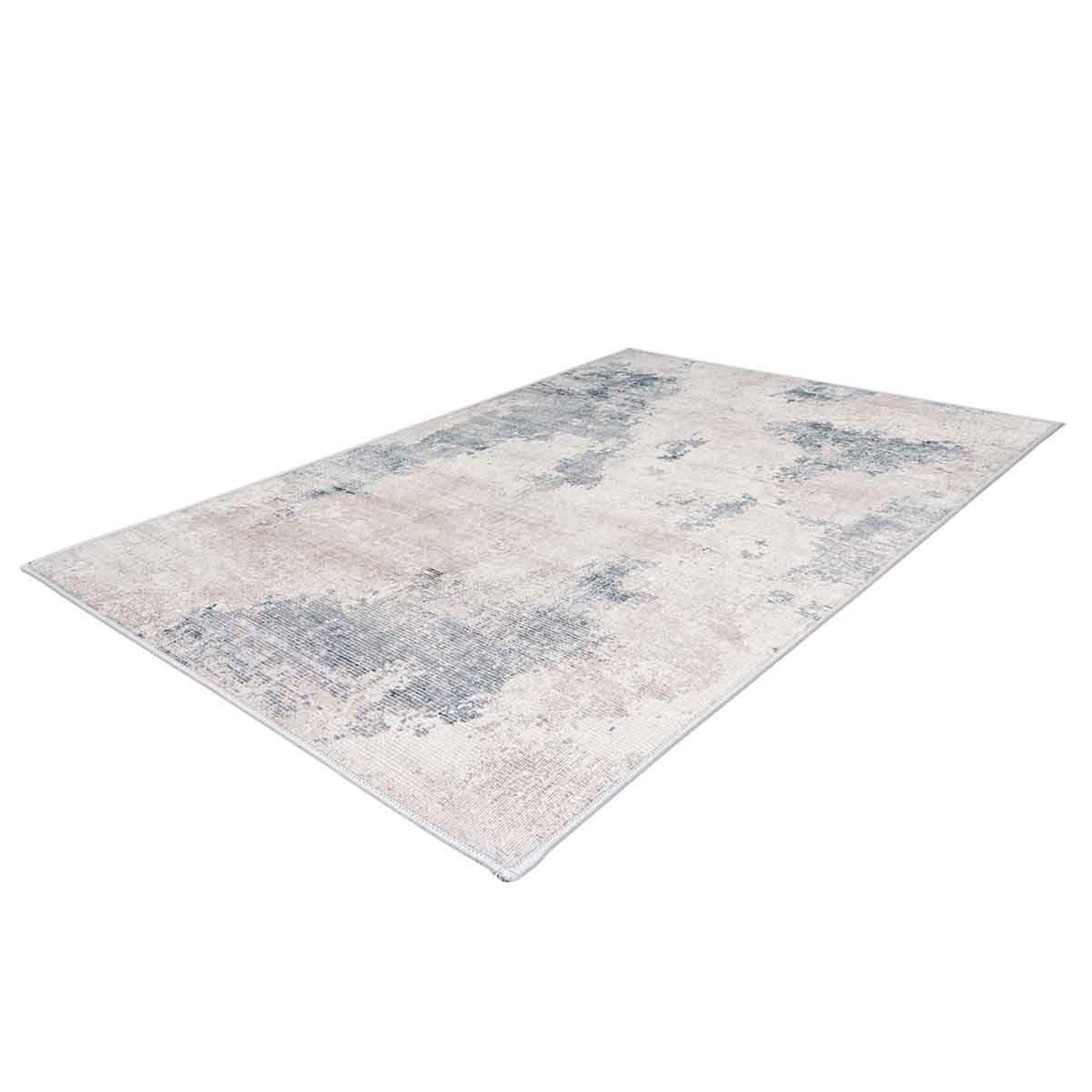 Voir la diapositive 2 : Paris Prix Tapis Déco Rectangulaire Tissé  Maika VI  Gris & Beige