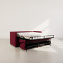 Voir la diapositive 2 : BEST MOBILIER Julia - canapé 3 places convertible express couchage quotidien 140 cm matelas 14 cm en tissu