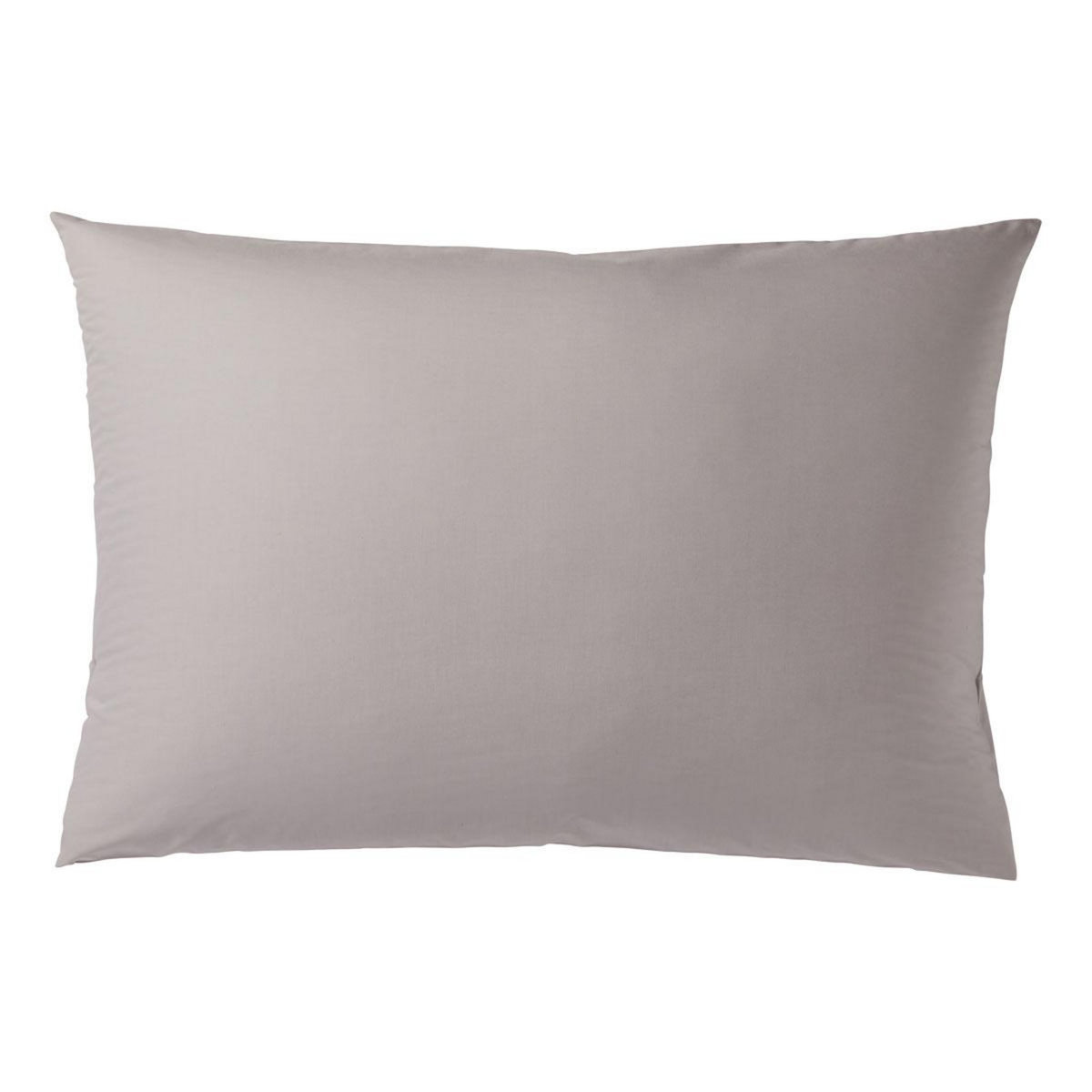 DODO Lot de 2 taies d'oreiller Percale de coton thermorégulée Gris clair