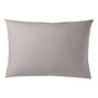 Voir la diapositive 2 : DODO Lot de 2 taies d'oreiller Percale de coton thermorégulée Gris clair