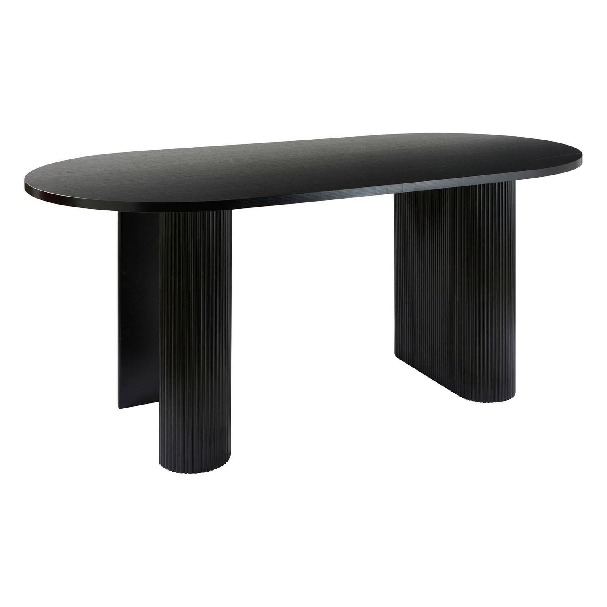 ATMOSPHERA Table basse ovale en bois olova - noir