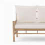 Voir la diapositive 5 : Rendez vous déco Salon de jardin 5 personnes blanc en bambou, table basse carrée-Vadella