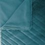 Voir la diapositive 2 : ATMOSPHERA Plaid Imitation Fourrure  Geo  120x160cm Bleu Canard