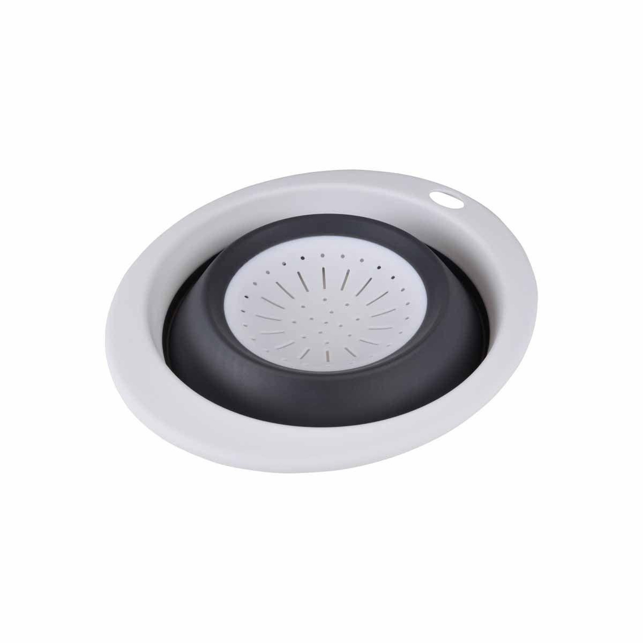 Voir la diapositive 2 : HOMEA Passoire de cuisine  rétractable  27cm anthracite