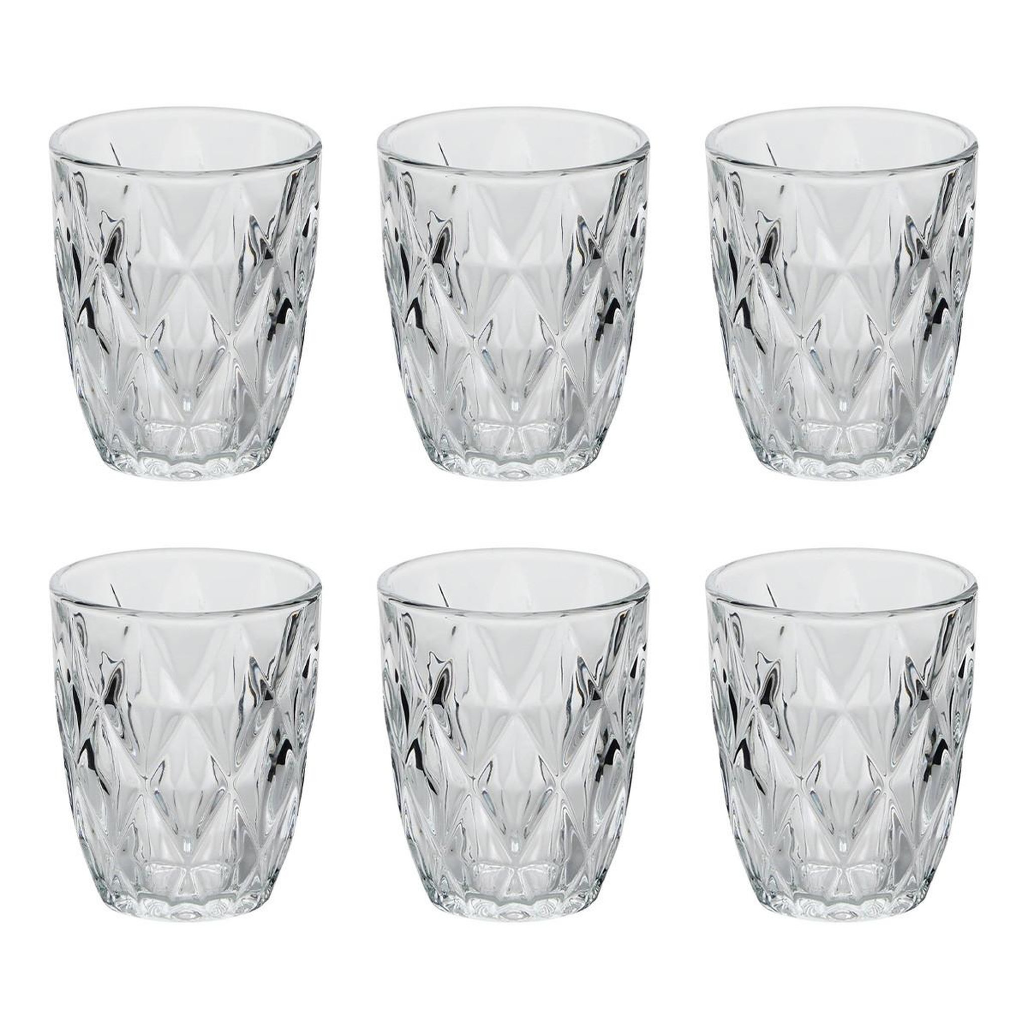 SECRET DE GOURMET Lot de 6 verres bas  lea  28cl transparent