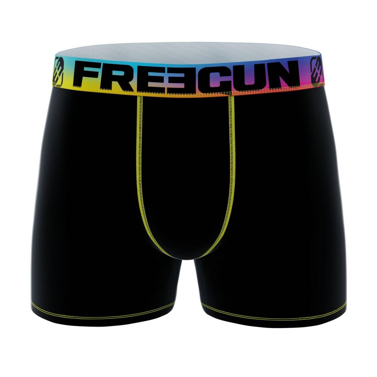 FREEGUN Lot de 3 boxers enfant Uni Rainbow