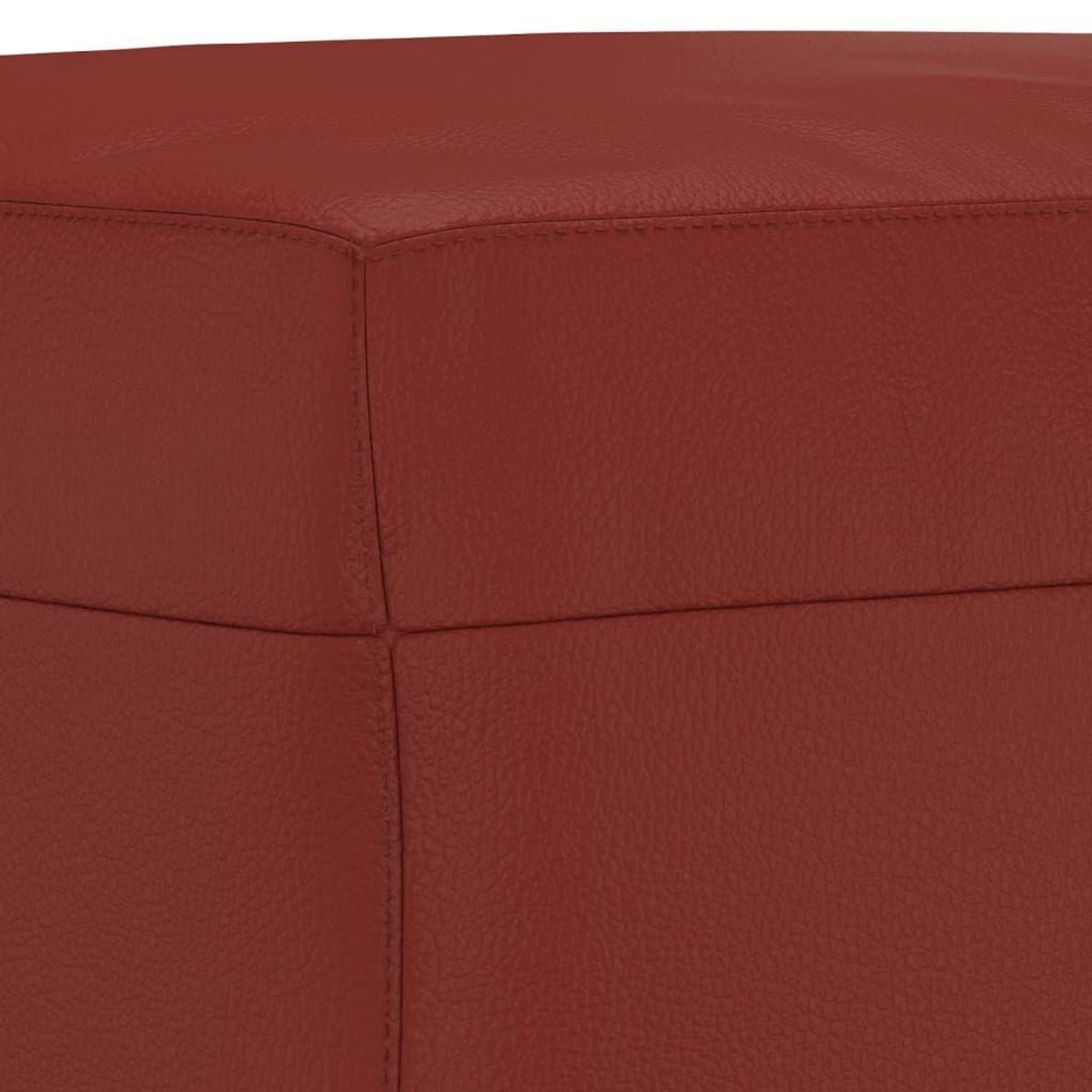 VIDAXL Banc Rouge bordeaux 70x35x41 cm Similicuir