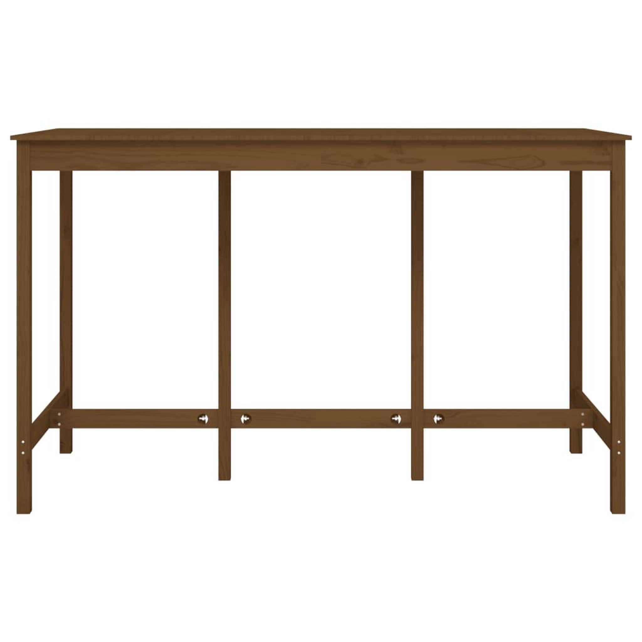 Voir la diapositive 3 : VIDAXL Table de bar Marron miel 180x80x110 cm Bois massif de pin