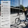Voir la diapositive 2 : tectake Support à bicyclette en acier inoxydable argent