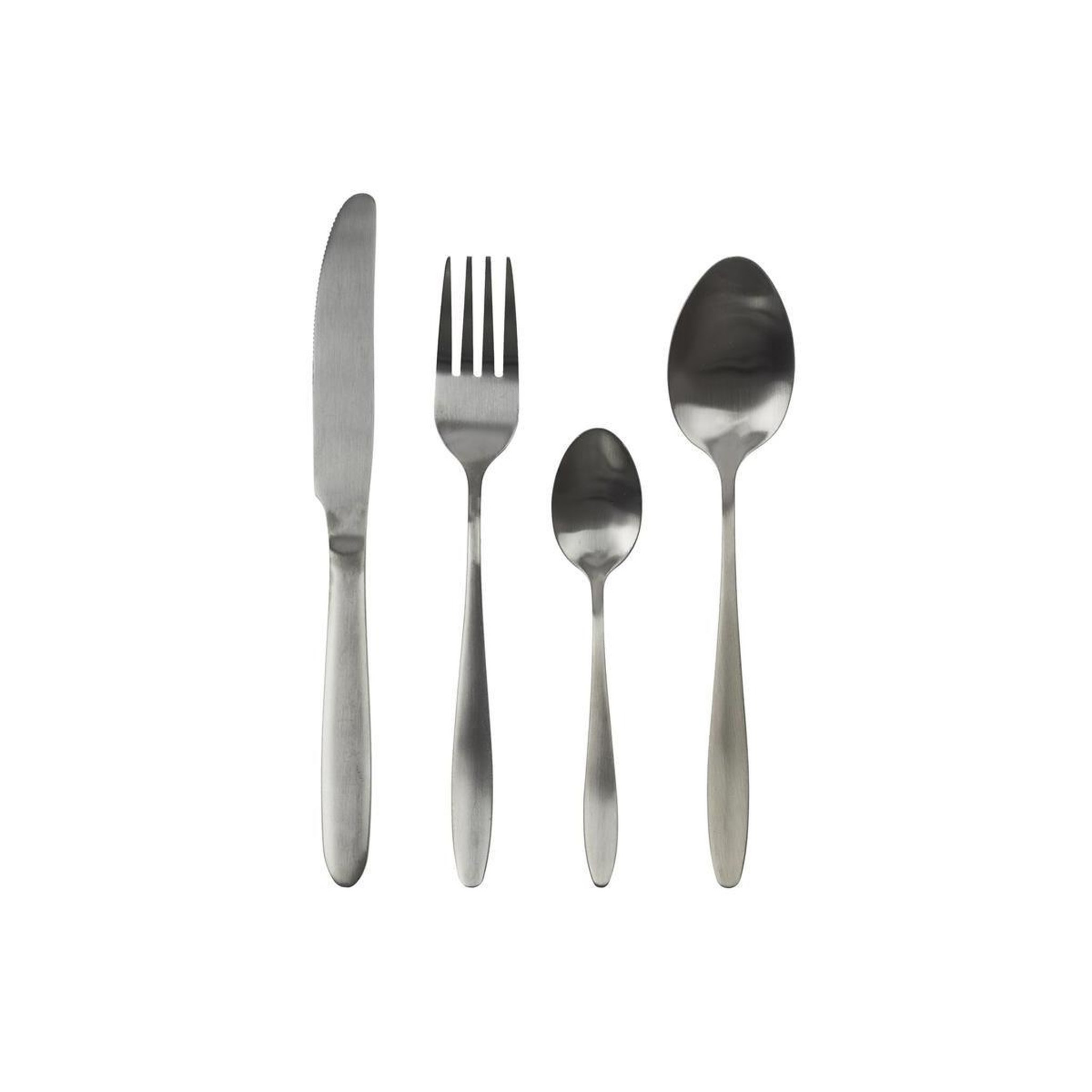 The Home Deco Factory Ménagère 16 Pièces Inox  Home  21cm Noir