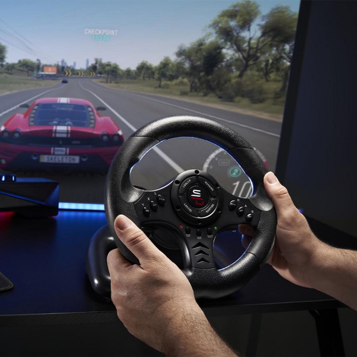 Subsonic Volant pédalier Superdrive SV450 pour Xbox Serie X PS4 Switch PC Xbox One