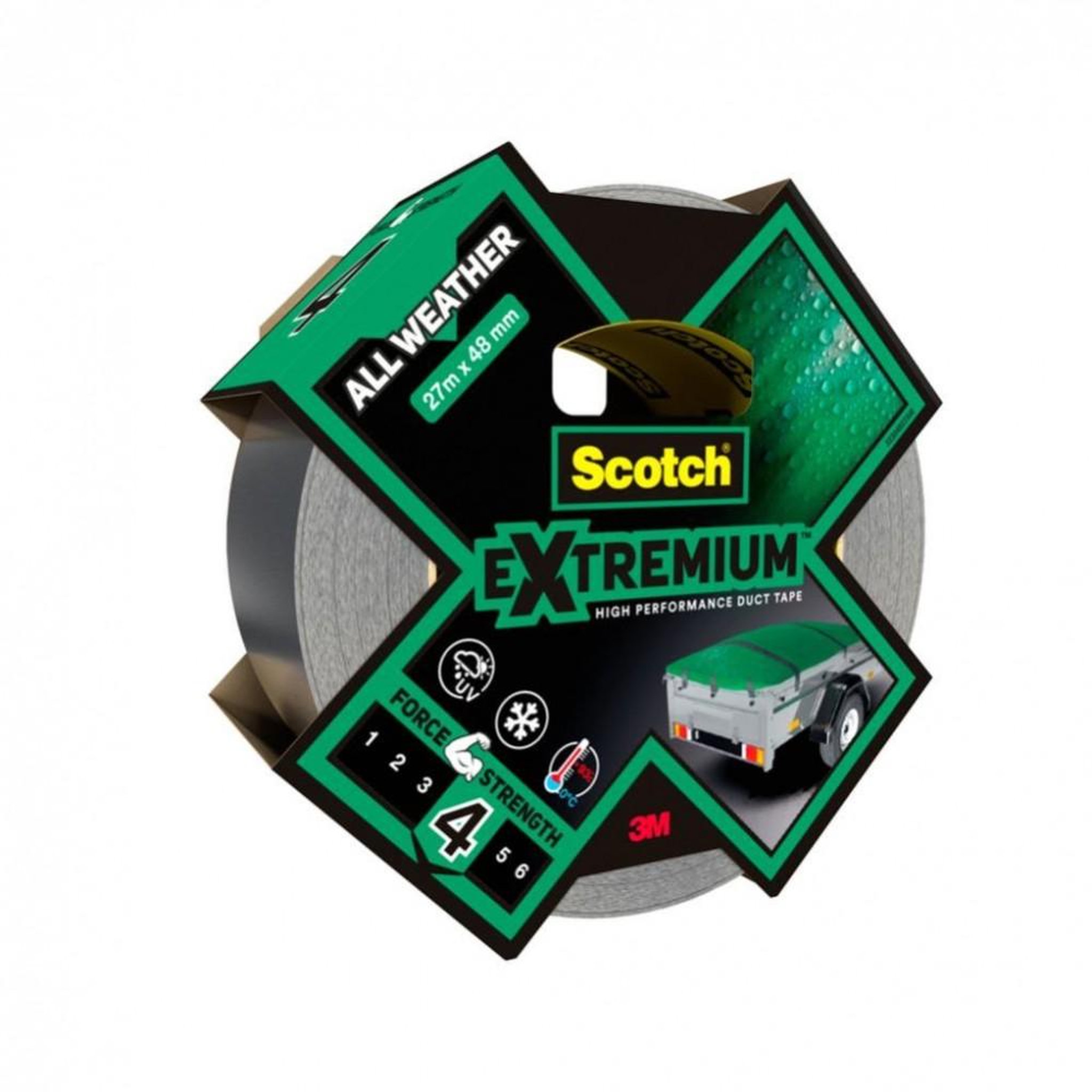 CENTRALE BRICO Adhésif de réparation SCOTCH All weather extremium, une face L.27 m x l.48 mm gr