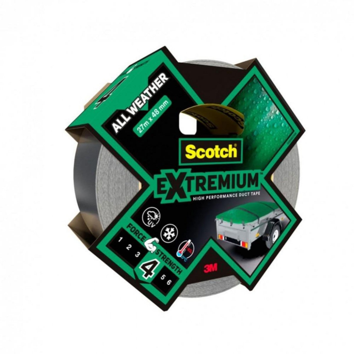 CENTRALE BRICO Adhésif de réparation SCOTCH All weather extremium, une face L.27 m x l.48 mm gr