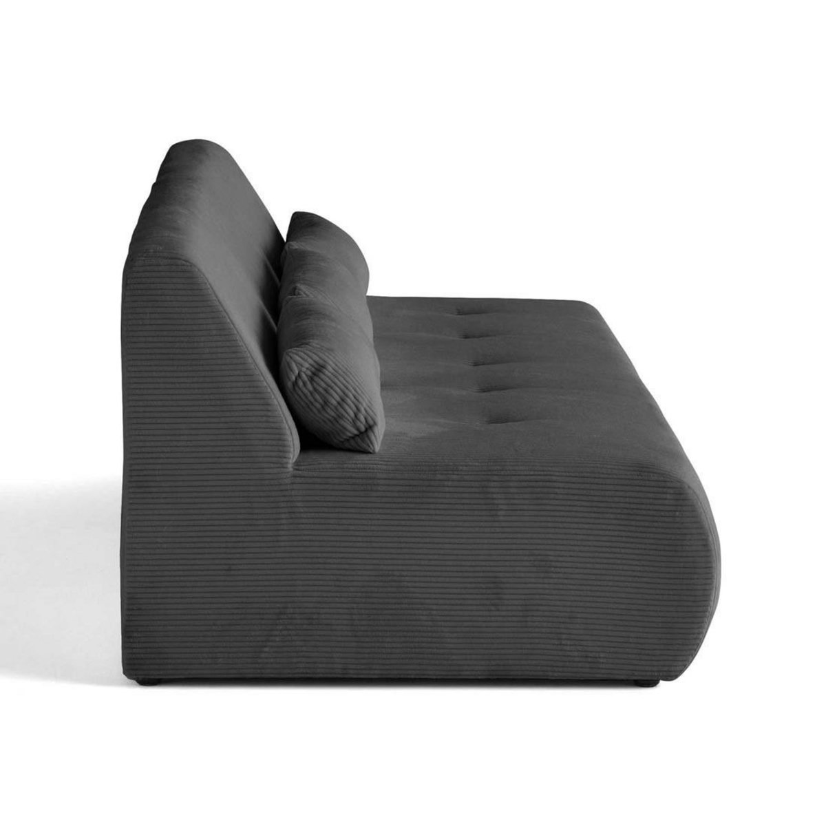 LISA DESIGN Onyx - canapé droit 3 places - en velours côtelé