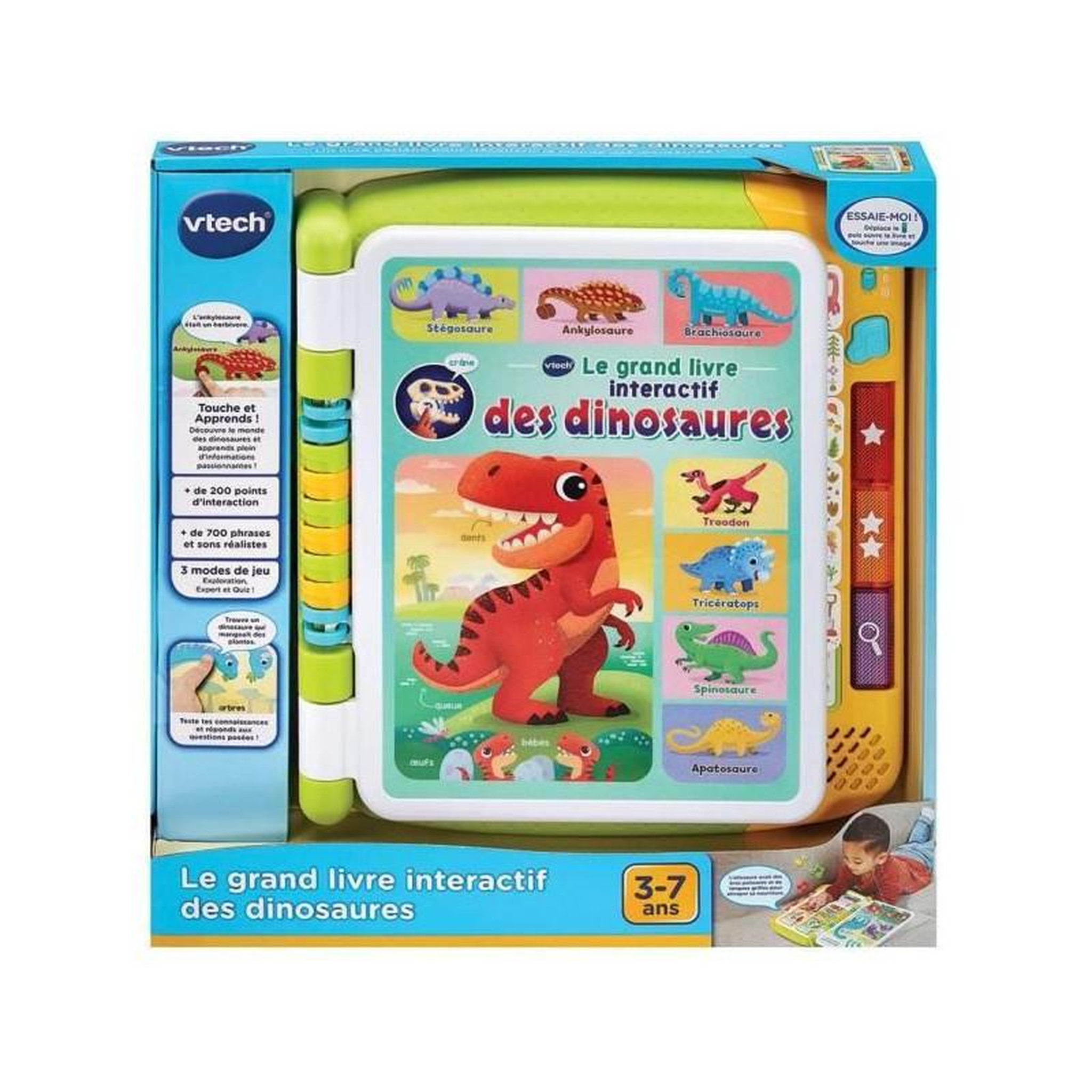 Voir la diapositive 3 : VTECH VTECH LE GRAND LIVRE INTERACTIF DES DINOSAURES