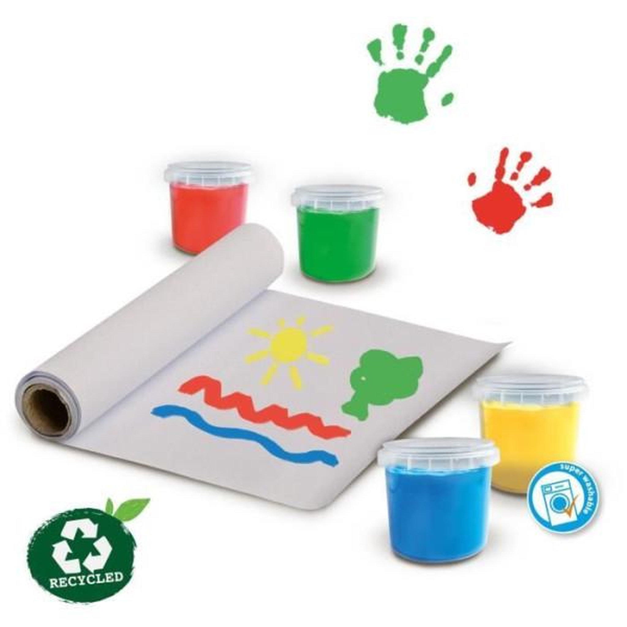 Voir la diapositive 3 : SES Creative Kit de peinture au doigt SES CREATIVE Eco - 100% recyclé pour bébé